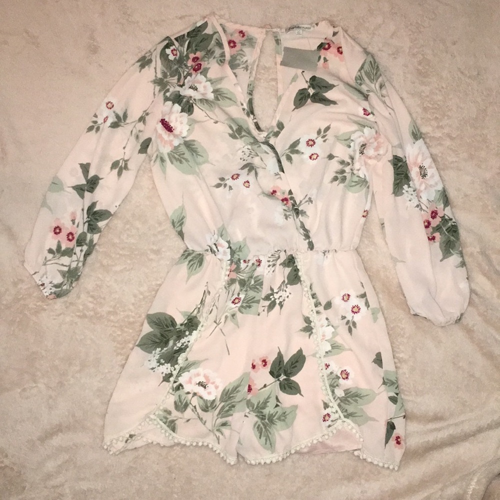 Floral boutique romper